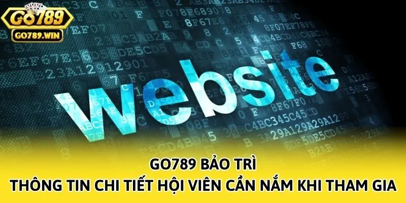 Go789 Bảo Trì - Thông Tin Chi Tiết Hội Viên Cần Nắm Khi Tham Gia